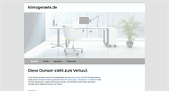 Desktop Screenshot of klimageraete.de